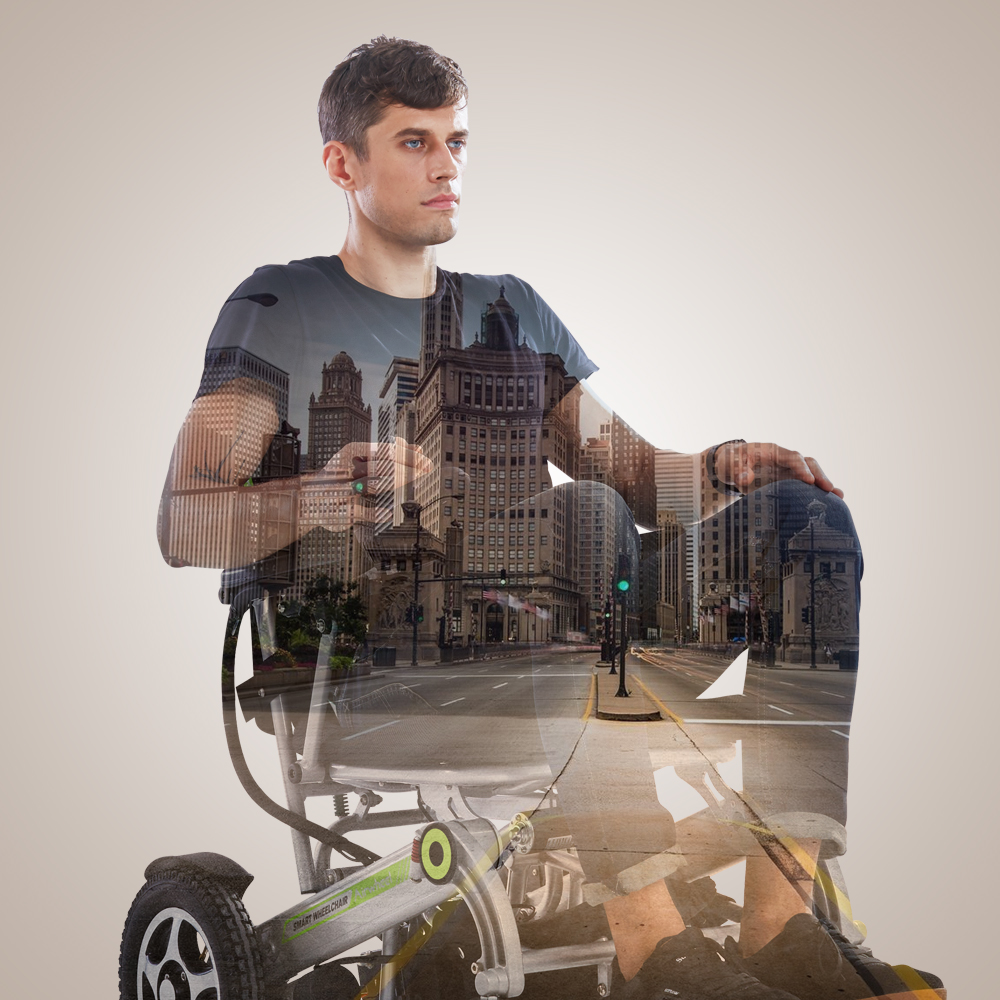 Airwheel H3 folding wheelchair